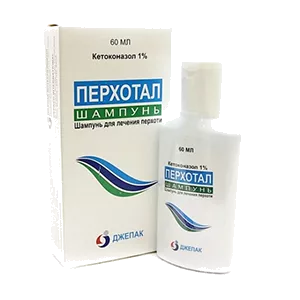 Перхотал шампунь 1% 60мл N1