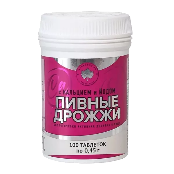 Дрожжи пивные ЭКО-МОН с йодом таблетки 0,45г N100