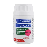 Дрожжи пивные ЭККО ПЛЮС Красотка с косметическим эффектом таблетки 0,45г N150