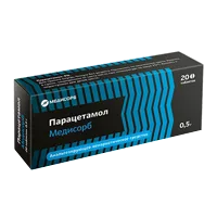 Парацетамол Медисорб таб 500мг N20