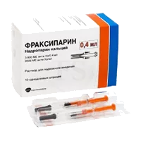 Фраксипарин р-р для п/к вв 9500анти-Ха МЕ/мл 0,4мл N10