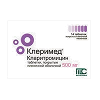 Клеримед таб п.п.о. 500мг N14