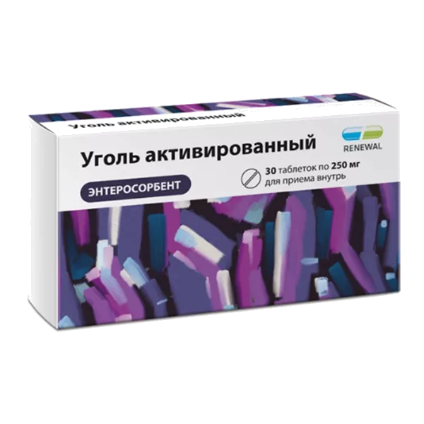 Уголь активированный Реневал таб 250мг N30