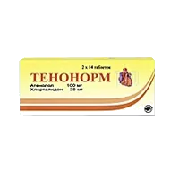 Тенонорм таб п/о 100мг 25мг N28