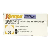 Кеппра таб п.п.о. 250мг N30