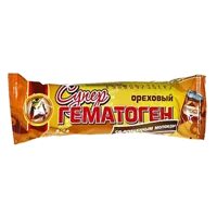 Гематоген Супер ореховый со сгущённым молоком в шоколадной глазури 35г N1