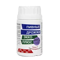 Дрожжи пивные ЭККО ПЛЮС с кальцием таблетки 0,45г N100