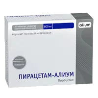 Пирацетам-АЛИУМ таб п.п.о. 800мг N30