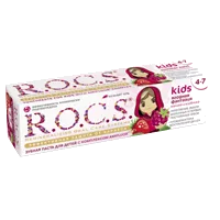 Зубная паста ROCS Kids Ягодная фантазия Малина и Клубника от 4-7 лет 45г