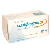 Майфортик таб кишечнораств п/о 180мг N100