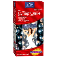 Супер Слим FITERA фиточай с ароматом Чёрная смородина 2г N30