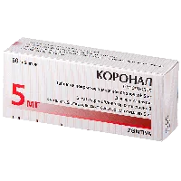 Коронал таб п.п.о. 5мг N60