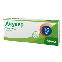 Диувер таб 10мг N20