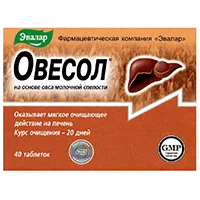 Овесол ЭВАЛАР таблетки 0,25г N40