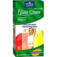Грин Слим FITERA Фиточай с ароматом Манго 2г N30