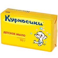 КУРНОСИКИ Крем-мыло детское с козьим молоком для чувствительной кожи (40409) 90г