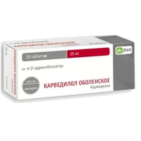Карведилол-OBL таб 25мг N30