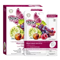 DIZAO Natural Омолаживающая маска для лица, шеи, век 2 этап Фруктовые Кислоты Антиэйджинг N10