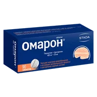 Омарон таб 400мг 25мг N90