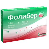 Фолибер таб 400мкг 2мкг N28
