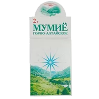 МУМИЁ Горно-Алтайское Зеленый Доктор пластина 2г N1