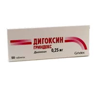Дигоксин Гриндекс таб 0,25мг N50