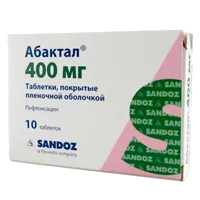 Абактал таб п.п.о. 400мг N10