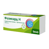 Фозикард Н таб 20мг 12,5мг N28
