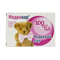 Медвекор медвежий жир капс 0,2г N100