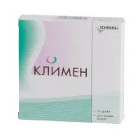 Климен 2мг и 1мг+2мг таб п/о N21