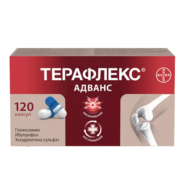 Терафлекс Адванс 250мг+100мг+200мг капс N120
