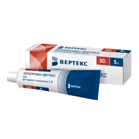 Кетопрофен-ВЕРТЕКС гель д/наружн пр 2,5% 50г N1