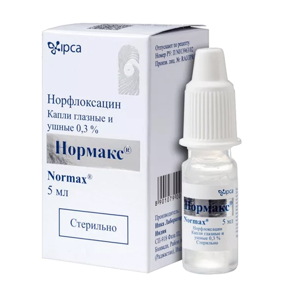 Нормакс кап глазн/ушн 0,3% 5мл N1