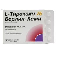 L-Тироксин 75 Берлин-Хеми таб 75мкг N100