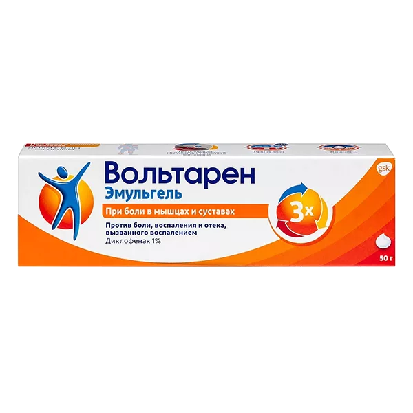 Вольтарен Эмульгель гель д/наружн пр 1% 50г N1