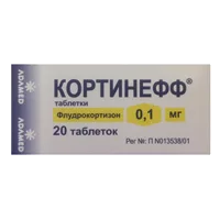 Кортинефф таб 0,1мг N20