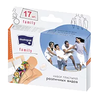 Лейкопластырь Matopat Набор Family микропор эласт осн N17