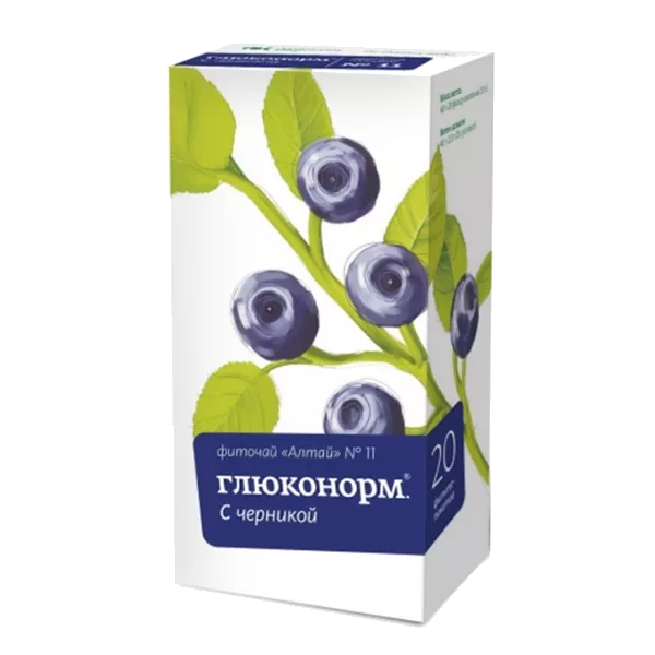 Фиточай Алтай №11 ГЛЮКОНОРМ с черникой 2г N20