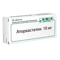 Аторвастатин-АЛСИ таб п.п.о. 10мг N30