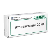 Аторвастатин-АЛСИ таб п.п.о. 20мг N30