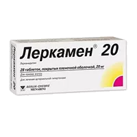 Леркамен 20 таб п.п.о. 20мг N28