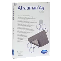 Повязка Hartmann Atrauman AG мазевая с серебром стер 5х5см N10
