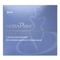 НоваРинг кольцо вагинальное 0,015мг 0,12мг/сутки N1