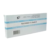 Магния сульфат р-р для в/в и в/м вв 25% 5мл N10