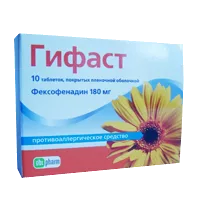 Гифаст таб п.п.о. 180мг N10