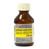 Борная кислота р-р д/местн пр (спиртовой) 3% 10мл N1