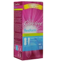 Прокладки женские Carefree Cotton Feel FlexiForm Fresh салфетки гигиен ежедневные N18