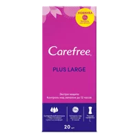Прокладки женские Carefree plus Large Fresh салфетки гигиен ежедневные N20