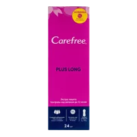 Прокладки женские Carefree plus Long салфетки гигиен ежедневные N24