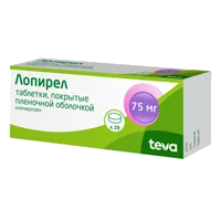 Лопирел таб п.п.о. 75мг N28